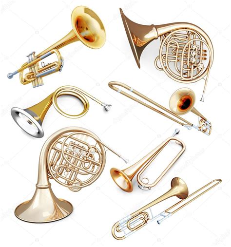 Set of wind instruments Stock Photo by ©3DMAVR 79256318