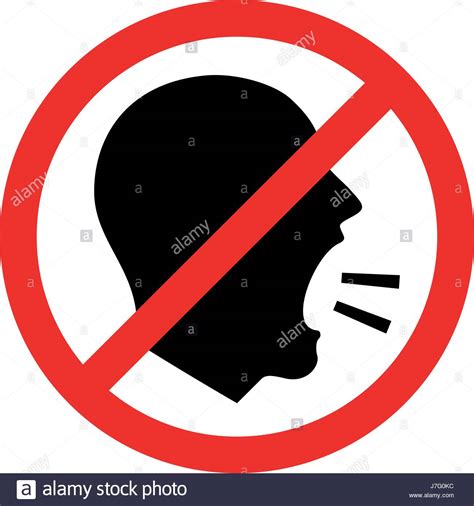 Don't Shout. Vector Illustration Of A Keep Quiet and Shouting Is Not Stock Vector Art ...