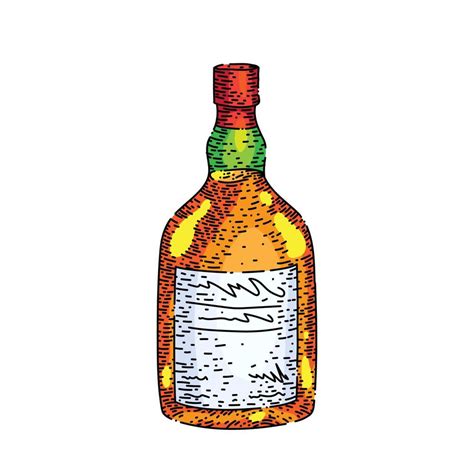 rum bottle sketch hand drawn vector 17407139 Vector Art at Vecteezy