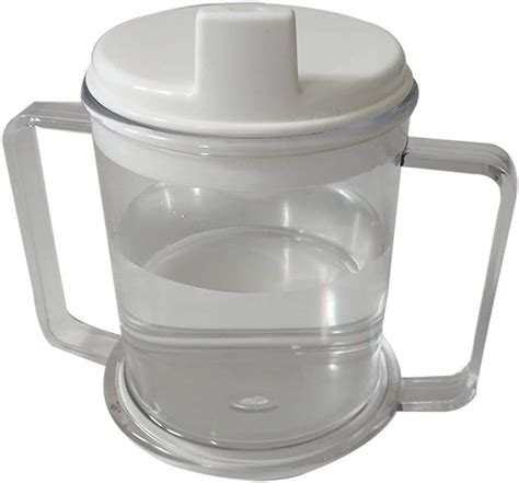 SHKY Adult Drinking Cup - Medical Lifestyle Handle Cup,Two-Handled Mug for Easy, Mess-Free ...