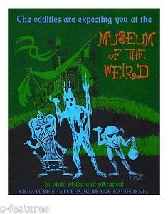 Haunted Mansion Museum of The Weird Rolly Crump Giclee Signed D ...