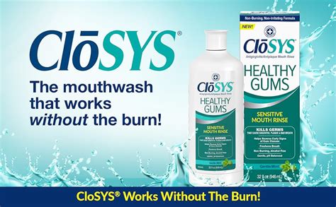 Amazon.com : CloSYS Healthy Gums Oral Rinse Mouthwash - 32 Fl Oz : Health & Household