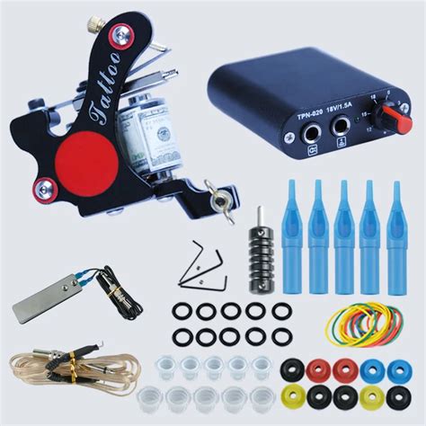 Starter Beginner Complete Tattoo Kit Professional Tattoo Machine Kit ...