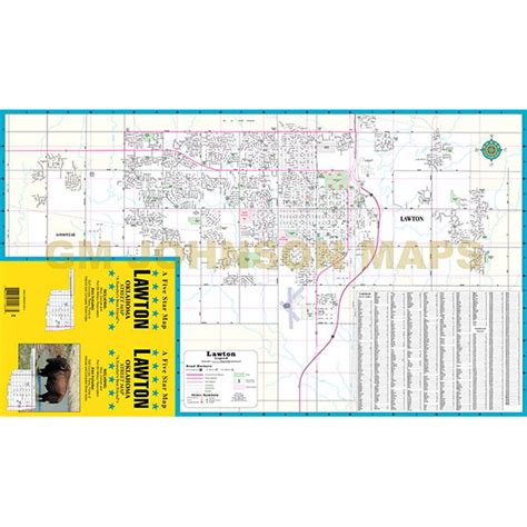 Lawton, Oklahoma Street Map - GM Johnson Maps