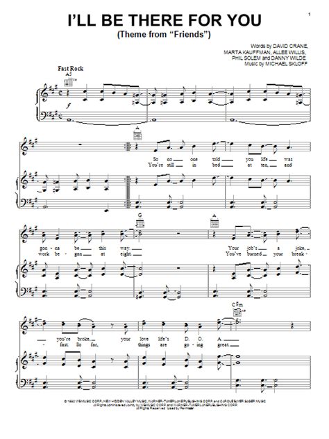 I'll Be There For You (Theme From "Friends") | Sheet Music Direct