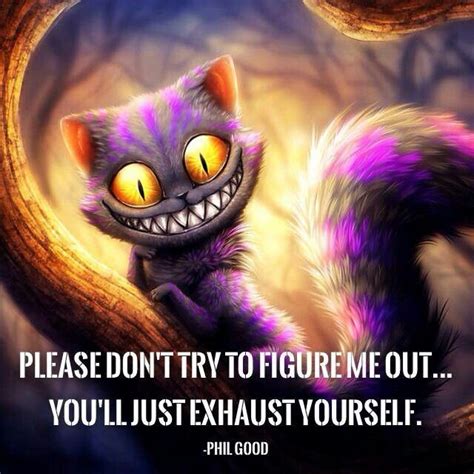 Pin by Monika Phillips on Me | Figure me out, Cheshire cat quotes ...
