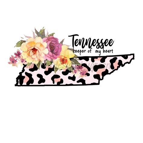 Tennessee State Map Keeper of My Heart Clip Art PNG Instant - Etsy | Heart clip art, Tennessee ...