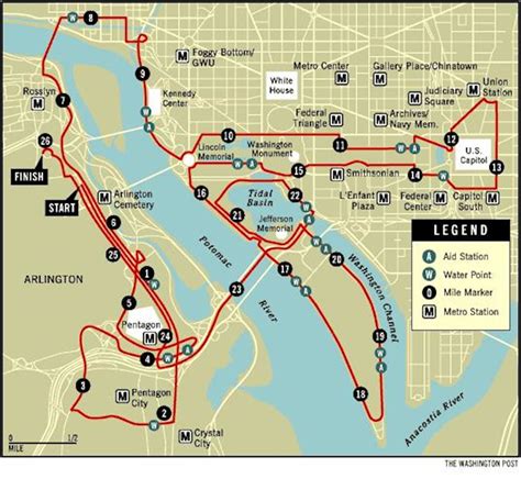 Marine Corps Marathon 2024 Course Map - Gladys Courtney