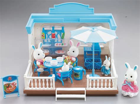 1set 850gram 15 20cm Amily rabbit families kids play room toy chinese version play house ...