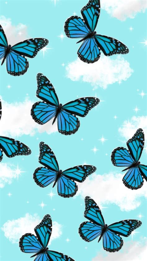 Aesthetic Wallpapers For Laptop Blue Butterfly - From the Ground