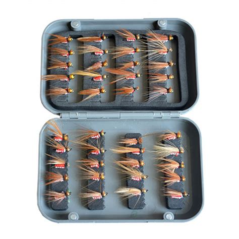 40Pcs/Set Dry Flies Trout Various Artificial Insect Baits Tying Single ...