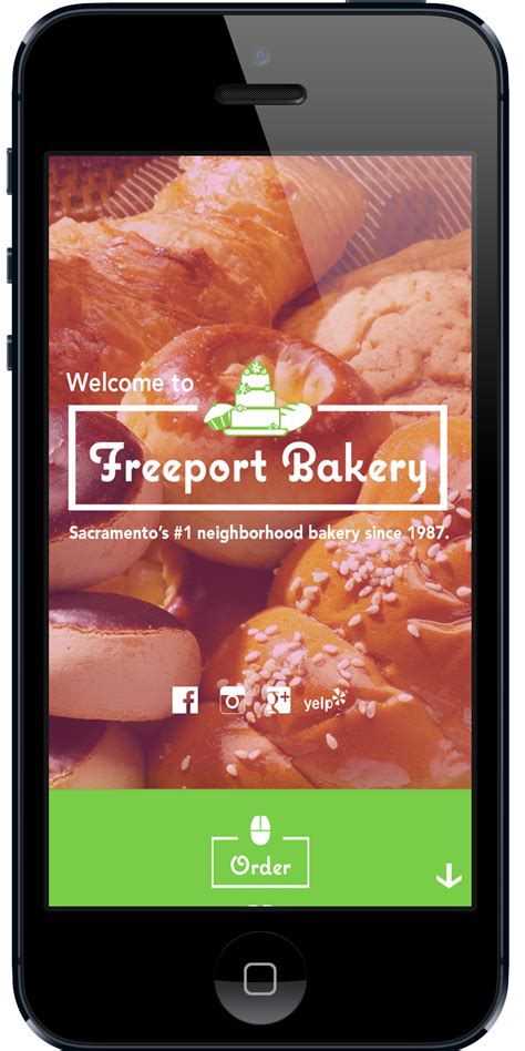 Freeport Bakery Mobile site on Behance