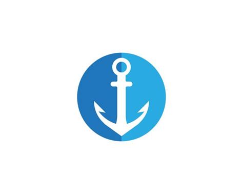 anchor logo and symbol template vector icons app 614946 Vector Art at Vecteezy