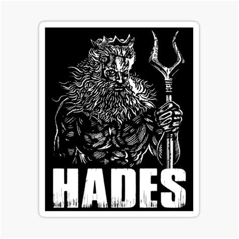 "Hades Greek Mythology God - Ancient Greece History Gift" Sticker by ...