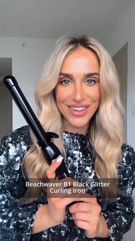 Beachwaver B1 Rotating Curling Iron in Midnight Rose | 1 inch barrel for all hair types ...