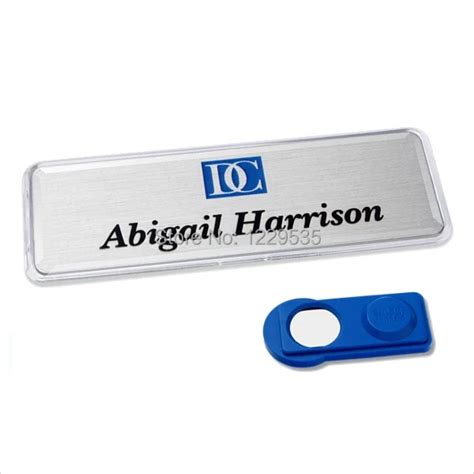 reusable name badges with lens cover, magnetic name tag 20 pcs-in Badge Holder & Accessories ...