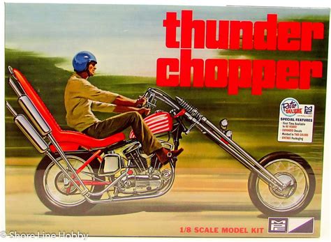 MPC Thunder Chopper Motorcycle 835 1/8 New Motorcycle Plastic Model Kit ...