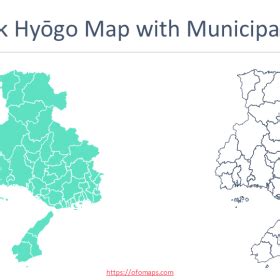 Japan Hyōgo Map - OFO Maps