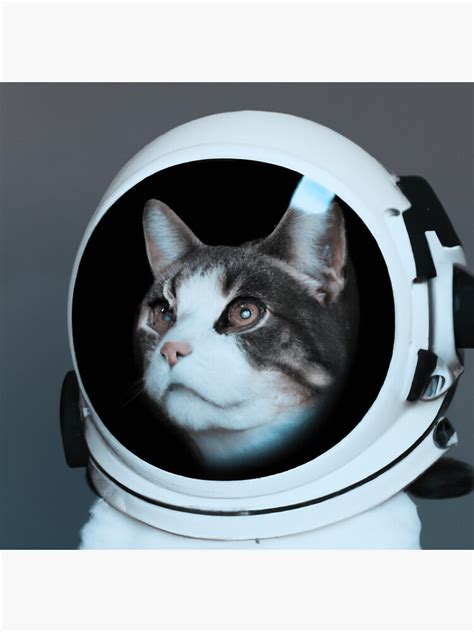 "Astronaut Cat - Gray Background - Outer Space Design Meme" Sticker for Sale by FRSquare | Redbubble