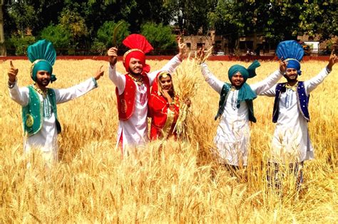 Students performing Punjabi folk dance 'Bhangra