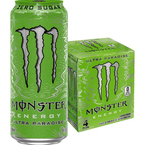 Monster Energy Ultra Paradise 4 Pack | Soft Drinks | Foodtown