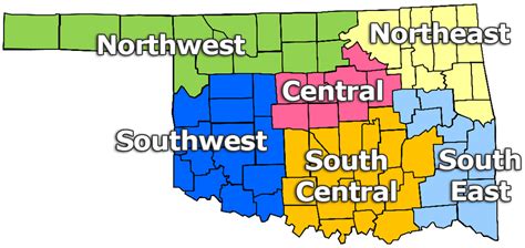 Oklahoma Map Regions