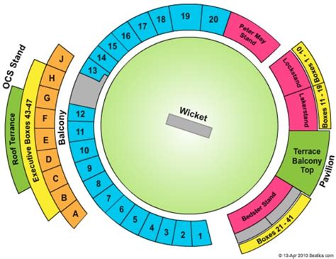 Brit Oval Tickets in London Greater London, Brit Oval Seating Charts ...