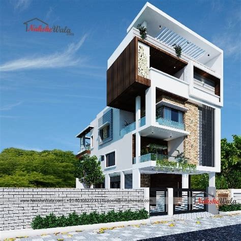 Triplex House Design | 60*30 sqft North Facing Triplex Home Plan | 1800 ...