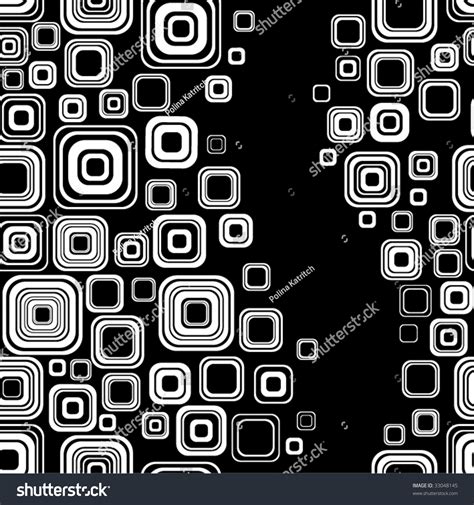 Seamless Black-And-White Retro Pattern Stock Vector Illustration 33048145 : Shutterstock