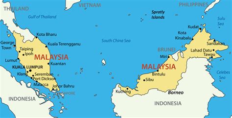 Malaysia Map - Guide of the World