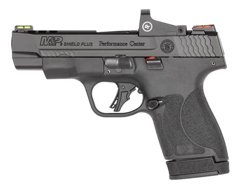 Smith & Wesson M&P9 Shield Plus Performance Center, Ported 9mm Pistol, Crimson Trace Red Dot ...