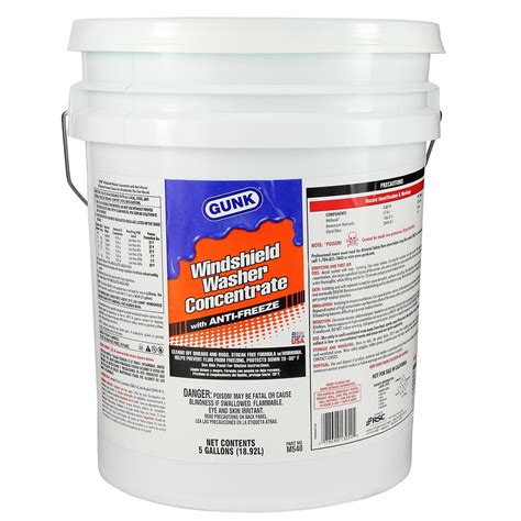 GUNK Windshield Washer Fluid with Anti-Freeze 5 Gal