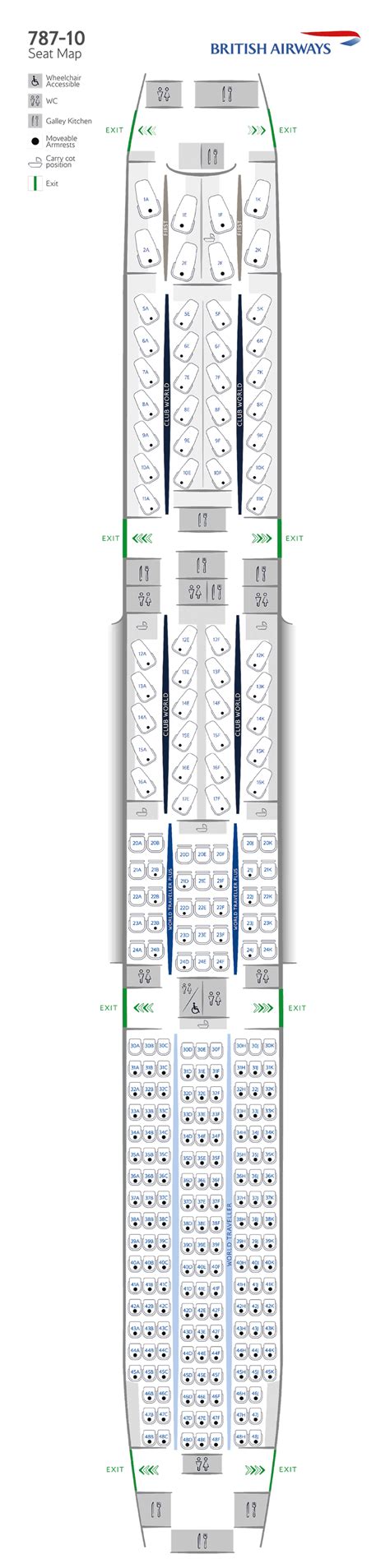 Aircraft seat maps | Information | British Airways