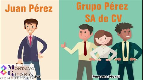 DIFERENCIA ENTRE PERSONA FISICA Y PERSONA MORAL - YouTube