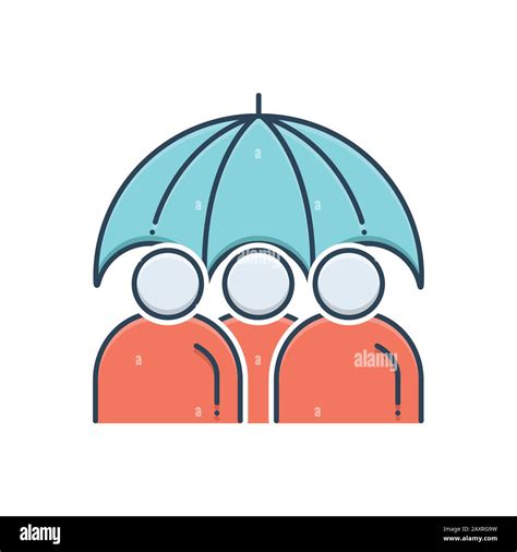 Illustration for Group life insurance Stock Vector Image & Art - Alamy