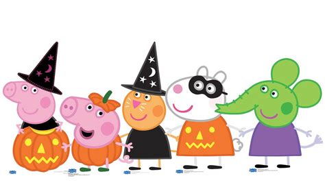 Peppa Pig and Friends Halloween theme Cardboard Cutouts Set of 5