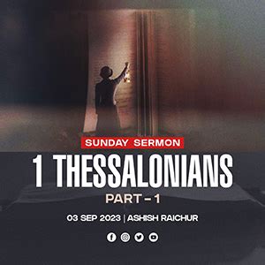 1 Thessalonians (Part-1) - by Ps Ashish Raichur - All Peoples Church in ...