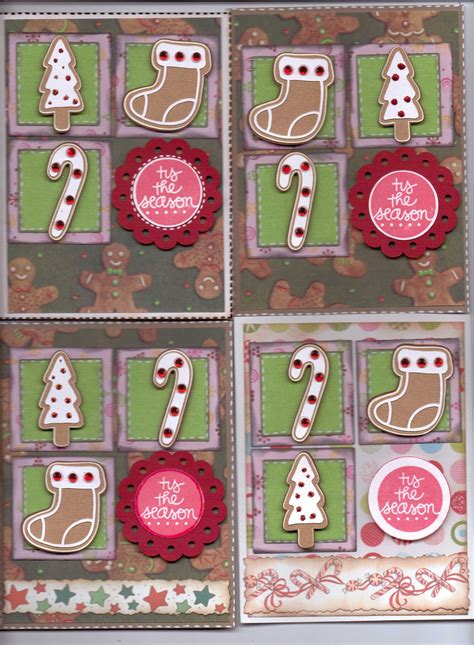 PAPER CRAFTS WITH THE PINK ARMADILLO: Gingerbread Cookies christmas Card