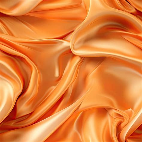 Premium AI Image | Closeup of a orange silk texture with a bold pattern