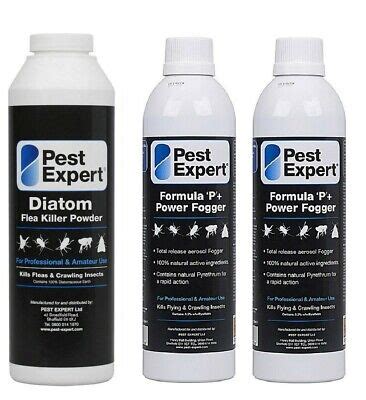 2 x Flea Bomb Killer Fogger 530ml Pest Expert Natural Flea Killer ...