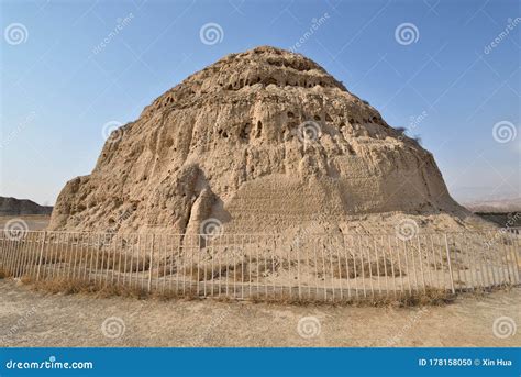 Western Xia Imperial Tombs stock photo. Image of genghis - 178158050