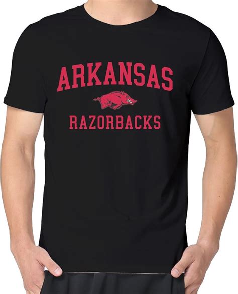 Amazon.com: University Of Arkansas Razorbacks Men's Round Neck T-shirts ...