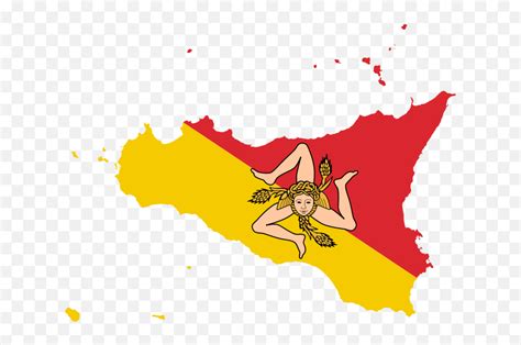 Description Flag - Sicily Flag Map Emoji,Sicilian Flag Emoji - free ...