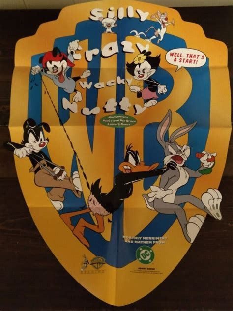 Warner Brothers Promo Poster 20" x 27" Animaniacs Looney Tunes Pinky/Brain 1997 | Comic ...