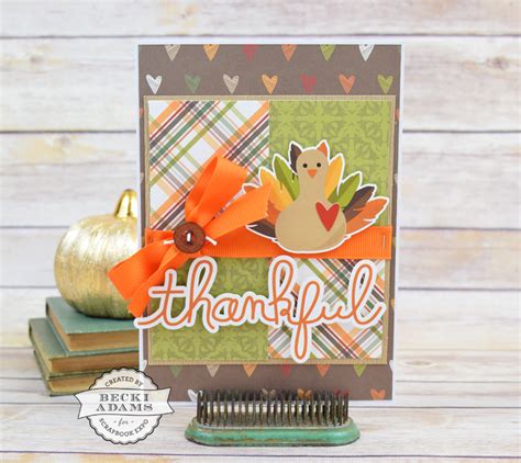 Handmade Thanksgiving Card - Stamp & Scrapbook EXPO