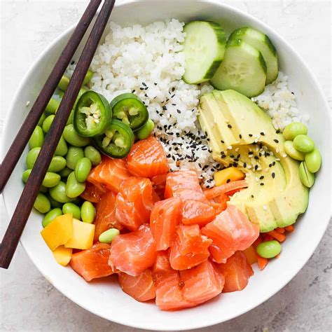 Salmon Poke Bowl - The Wooden Skillet