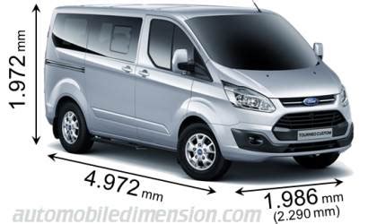 Ford Tourneo Custom L1 dimensions, boot space and electrification