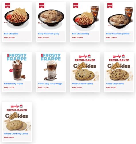 [Updated] Wendy’s Menu Prices Philippines 2023 - FH