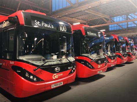 Go-Ahead London rolls out the 100th Enviro200EV. It's the first time for the 9.6-meter ...