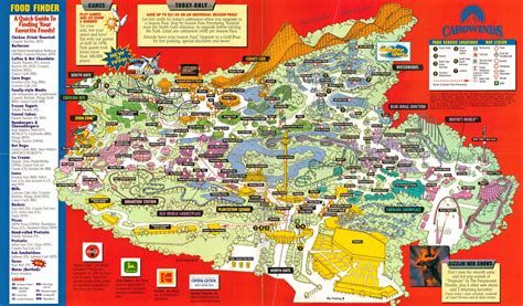 NewsPlusNotes: From The Vault: Carowinds 1999 Park Map